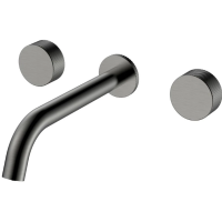 Смеситель для раковины Boheme Stick Spirale 152-2-GM.4 встраиваемый, графит матовый