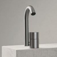 Fantini Fantini AA/27 Смеситель для раковины на 1 отверстие, однорычажный, без донного клапана, цвет: Матовая натуральная сталь