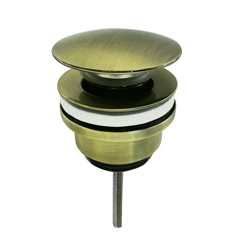 Донный клапан Clever Leo 61819 для раковины, с переливом, бронза