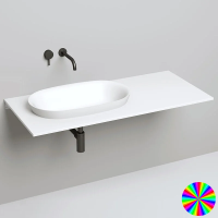 Раковина Salini Marea 01 1802201MRFполувстраиваемая, 64.5x38.7 см, из искусственного камня S-Stone,цвет покраска по RAL полностью