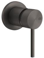 Смеситель Gessi 316 54019#707 встраиваемый, на 1/2", на 1 источник, внешняя часть, цвет brushed black metal pvd