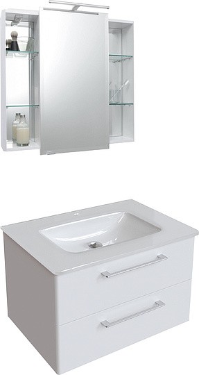 зеркальный шкаф caprigo accord 80 бланж