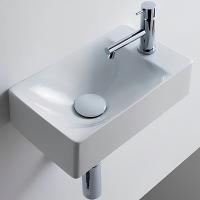 Раковина Scarabeo Soft-Hung-Cube 1501 подвесная, прямоугольная, 45x22 см, белая