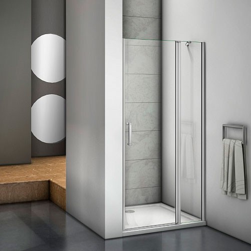 Дверь для душевой кабины в нишу Good Door Mokka WTW-140-C-WE 140 см