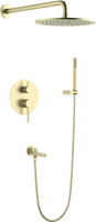 Душевой комплект Timo Saona SX-2379/17SM С ВНУТРЕННЕЙ ЧАСТЬЮ, золото матовое