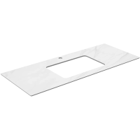 Столешница 117 см белый матовый для раковин встраиваемых снизу Kerama Marazzi Plaza Classic Монте Тиберио PL3.SG507100R\120