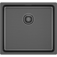 Кухонная мойка Paulmark Vista PM304844-GM 48x44 см, вороненая сталь