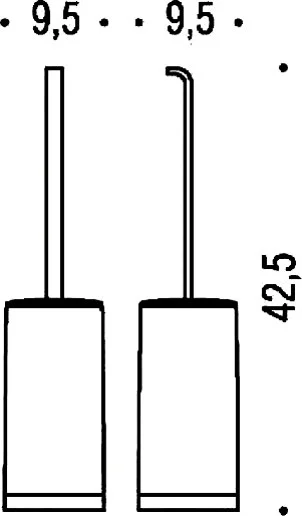 Ёршик для унитаза Colombo Design Time W4206.000