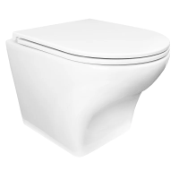 Унитаз Azario Porta AZ-0064 подвесной, безободковый, с сиденьем микролифт, 53x35.5x36 см, белый