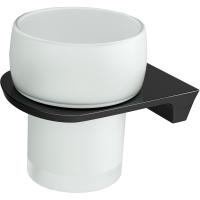 Стакан для зубных щеток WasserKRAFT Glan K-5128 цвет черный глянцевый