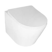 Унитаз Azario Atrio AZ-2330 подвесной, безободковый, с сиденьем микролифт, 49x36.5x36 см, белый