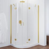 Душевой уголок Vegas Glass AFS-F 120*80 09 01 профиль золото, стекло прозрачное