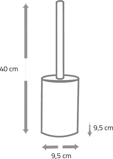 Ёршик для унитаза Ridder Laila 2159410 черный