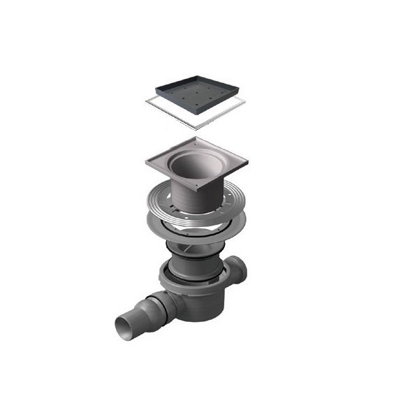 душевой трап 144x144/50 мм pestan confluo standard ceramic 1 13000085 под плитку