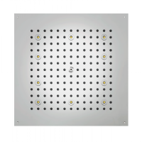 Верхний душ 470 x 470 мм Bossini DREAM-CUBE H37456.030, с 8 LED RGB, блок питания/управления, Cromoterapia, гибкая подводка, цвет: хром