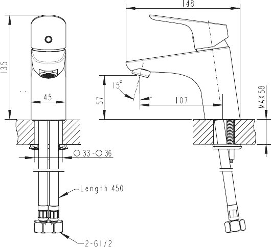 смеситель для раковины bravat drop f14898bm-1 черный