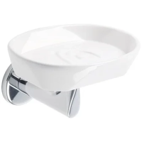 Мыльница Stil Haus Liz LZ09(08-BI) настенная, хром/белый