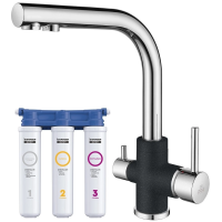 Смеситель для кухни с фильтром Paulmark Essen Es213011-BLCR + H851P00