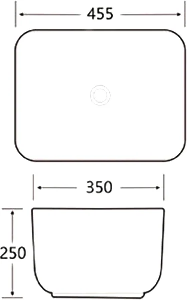 раковина santiline sl-1113bm, накладная, 45.5 x 35 см, цвет голубая матовая