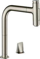 Смеситель для кухни Hansgrohe Metris Select M71 73818800, сталь