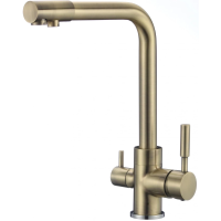 Смеситель Savol S-L1801C для кухни, с подключением к фильтру, цвет бронза