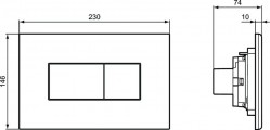 кнопка для инсталляции ideal standard solea p2 r0110ac