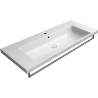 Раковина GSI Norm 8626111 подвесная, 120x50 см, Bianco lucido (Белый глянец)