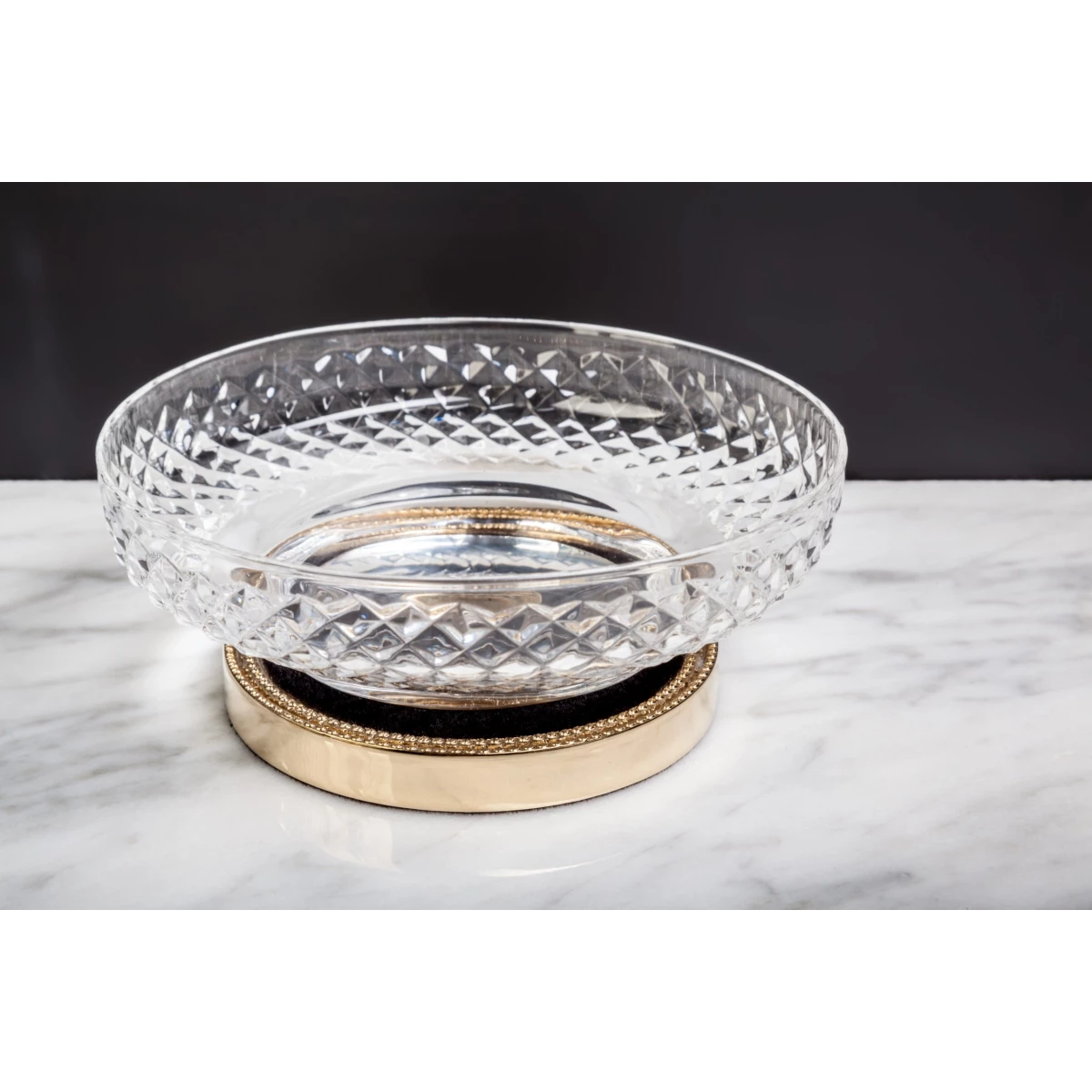 Мыльница Boheme Murano Cristal 10205 Золото
