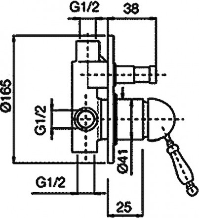 смеситель для ванны nice funny n-6000-7cc с внутренней частью