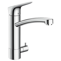 Смеситель для кухни с запорным вентилем для посудомоечной машины Hansgrohe Logis M31 71834000, хром