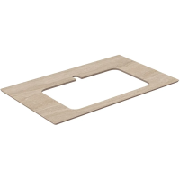 Столешница 80 см бежевый матовый для раковин встраиваемых сверху Kerama Marazzi Plaza Modern Риальто PL2.SG560400R\80