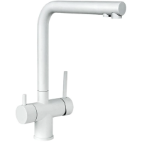Смеситель для кухни Славен Город Серия-Д СЛ-ОД-Д76 с подключением к фильтру, белый