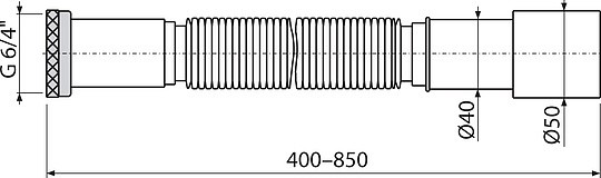 гофра для раковины alcaplast a708