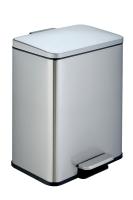 Мусорное ведро Weltwasser WW Golf MT 17L с педалью, хром матовый