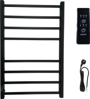 Полотенцесушитель электрический Маргроид Вид 81-10 профильный 80x50 L черный матовый