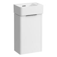 Тумба с раковиной 34х22см Laufen VAL 8.6228.0.260.106.1, 1 отв., подвесная, покрытие LLC, цвет: белый матовый
