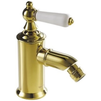 Смеситель Bravat Art F375109G для биде, без донного клапана, золотой