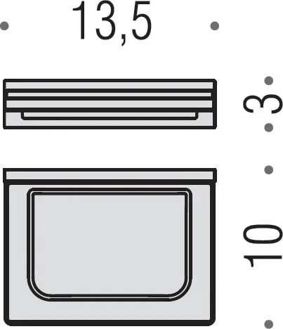 Мыльница Colombo Design Look B1601.000