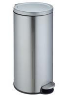 Мусорное ведро Weltwasser WW Lora MT 30L с педалью, хром матовый