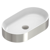 Раковина Сatalano Gold & Silver 0122600041 накладная, 60x35 см, белый-серебро