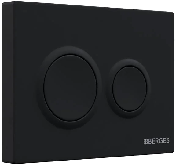 клавиша для инсталляции berges novum o5 040065 soft touch для унитаза, абс-пластик, черная