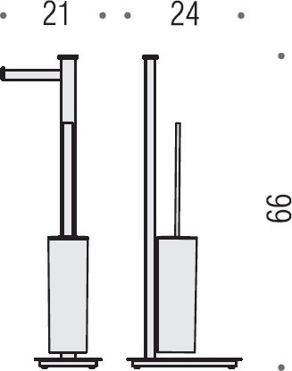 Напольная стойка Colombo Design Units B9107.S.CR