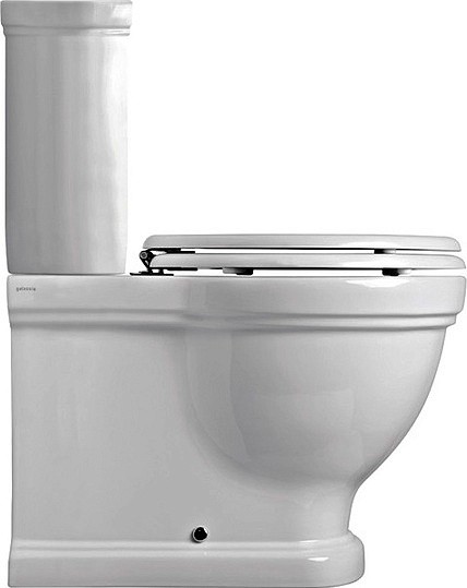 сиденье для унитаза galassia ethos 8495 белое, петли хром