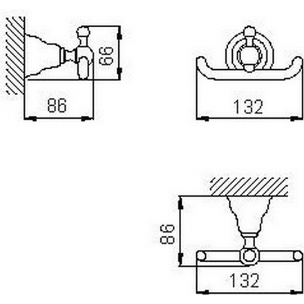 Крючок Huber Croisette 4010.01H.CR