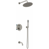 Душевой комплект Vincea Villa VSFW-1VL3BN 250 мм, со смесителем, сатин