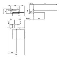 внутренняя часть fantini 86 00 8035a для двойного верхнего душа, 1/2"