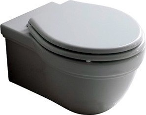 сиденье для унитаза galassia ethos 8495 белое, петли хром