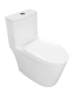 Унитаз моноблок Azario Ansa AZ-2301 напольный, безободковый, горизонтальный слив, с сиденьем микролифт, 69.5x38.5x77.5 см, белый