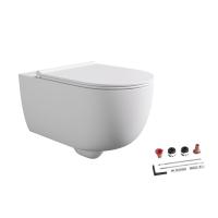 Унитаз Alice Unica 55 32240109SET подвесной, с сидением softclose, с креплением, белый матовый