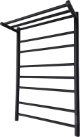 Полотенцесушитель электрический Маргроид Вид 10 СШН 80x50 R с полкой, черный матовый